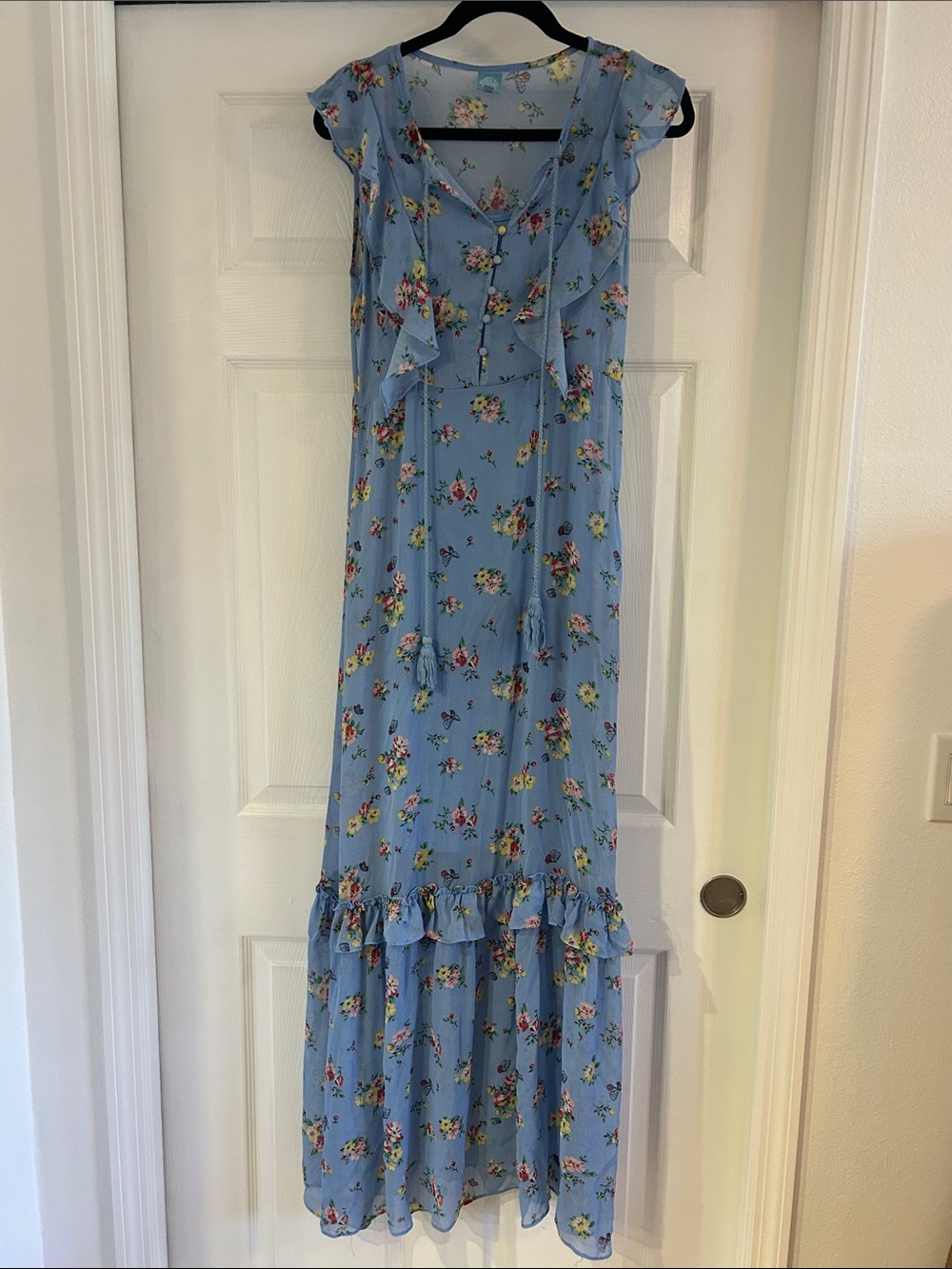 Juniors Disney Alice Through the Looking Glass Maxi Dress size large